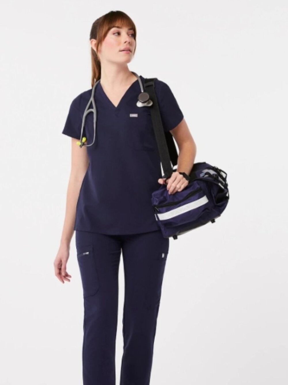 Like New! FIGS Catarina One-Pocket Scrub Top™ Navy in Size M